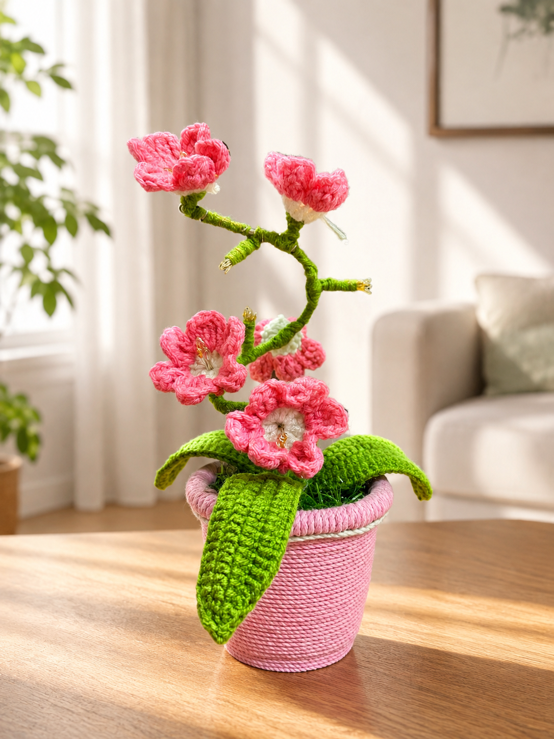 Crochet Plant Lamp
