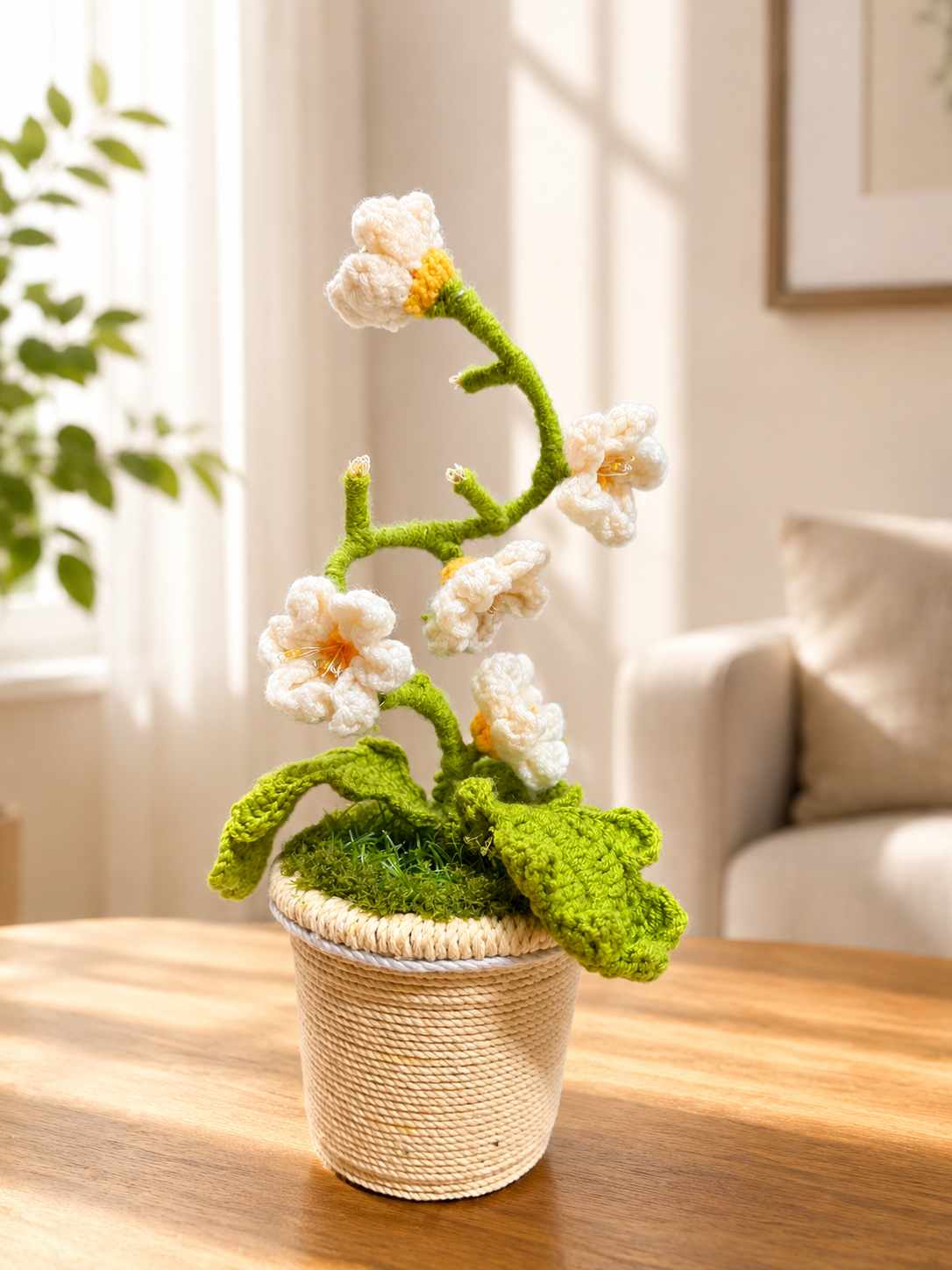 Crochet Plant Lamp